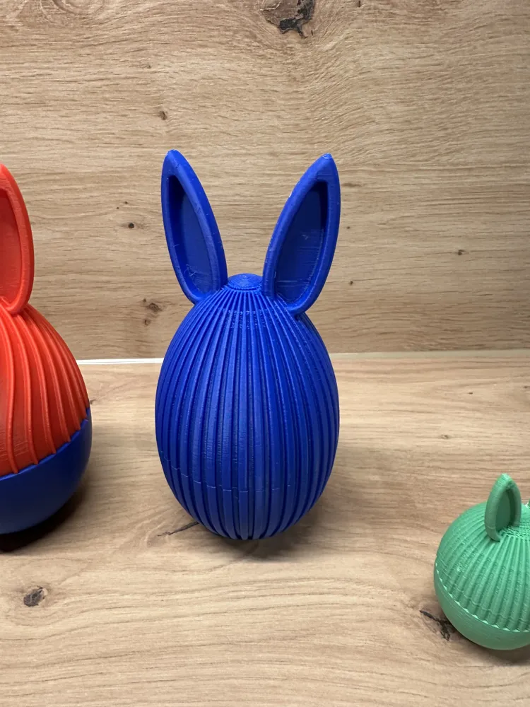 Easter Egg Decorative Gift Box with Ears Scalable - Free 3D Print Model ...