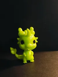 Figurine bébé dragon multicolore — photo 4