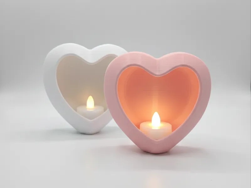 Elegant Heart Tealight Candle Holder 