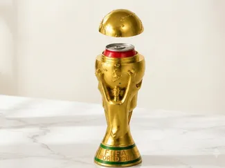 FIFA World Cup Trophy That Holds Cans of Pop