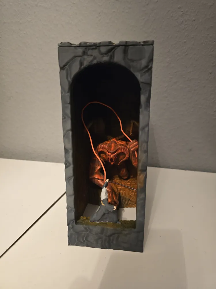 Balrog Booknook - Free 3D Print Model - MakerWorld