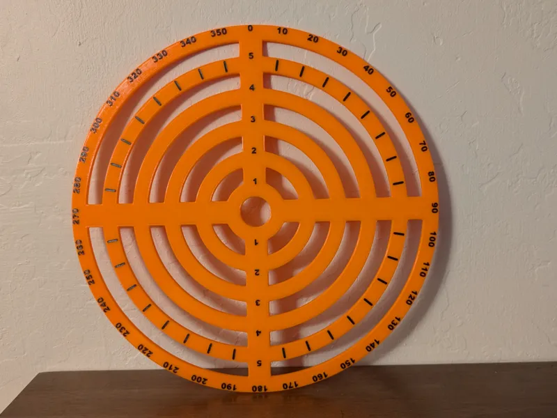 Circular Layout Template / Stencil 8"/12" Diameter