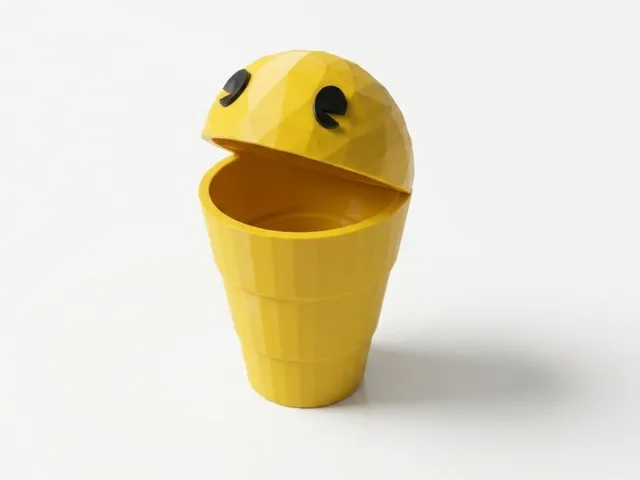 Pac-Man car trash bin