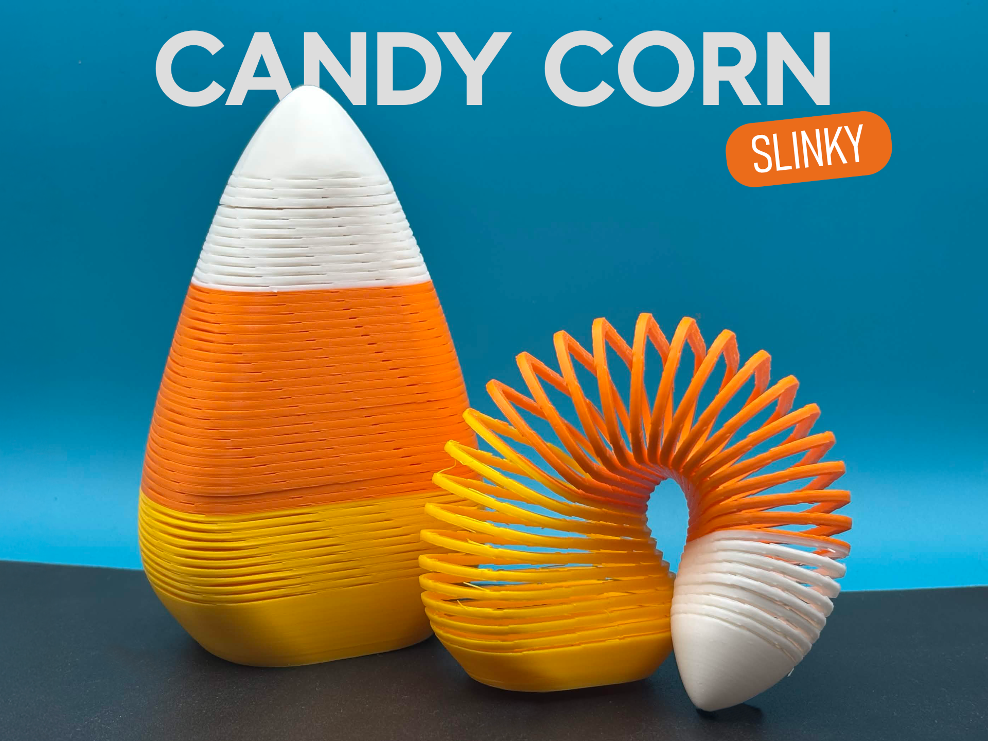 Candy Corn Slinky • Halloween Fidget • No AMS - 1