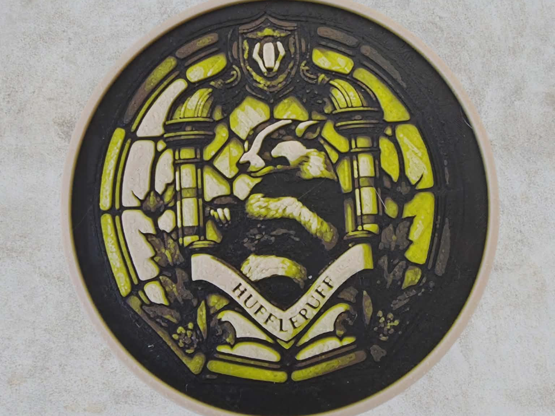 Harry Potter Hufflepuff hueforge coaster