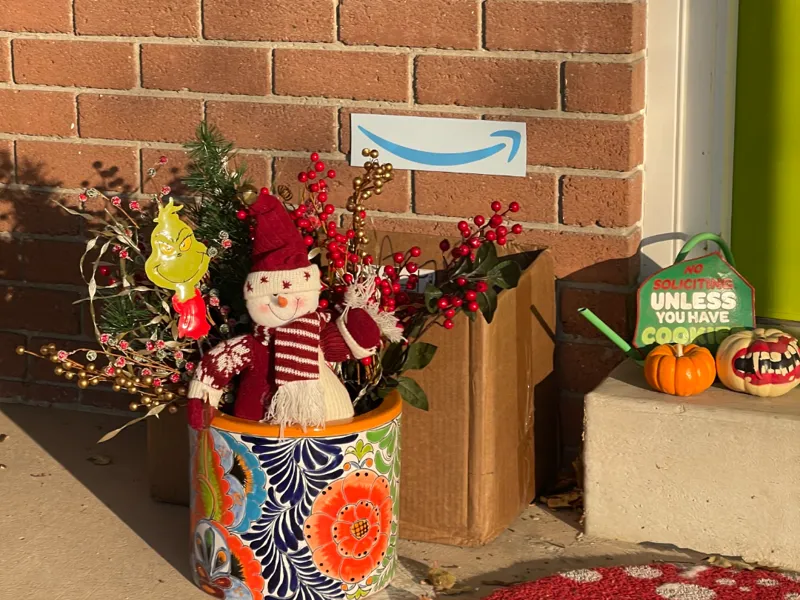 Amazon Smile Sign (Anti porch Pirate Device)