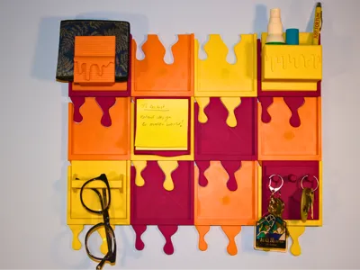 DRIP - Droopy Reshaped Interlocking Pegboard