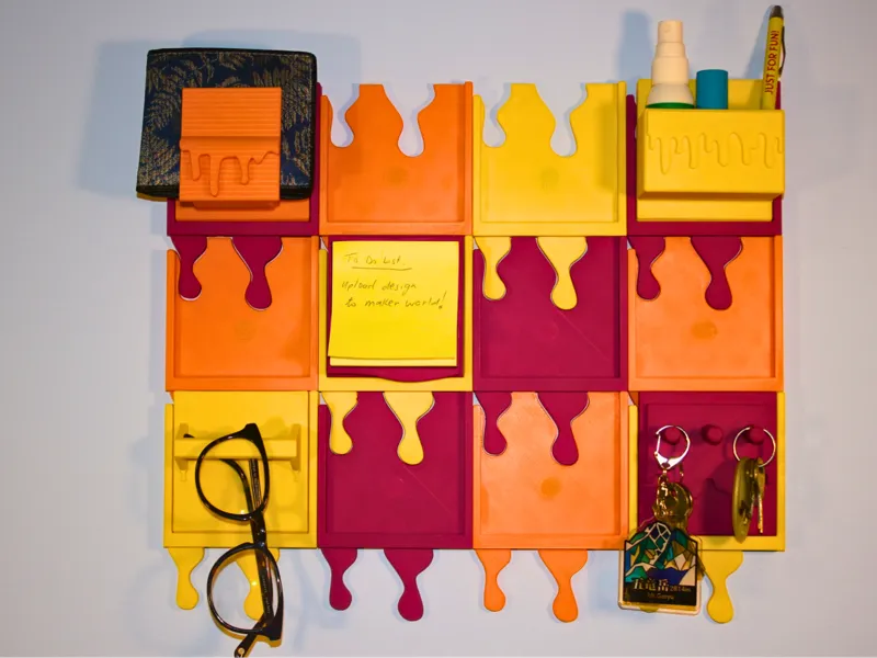 DRIP - Droopy Reshaped Interlocking Pegboard