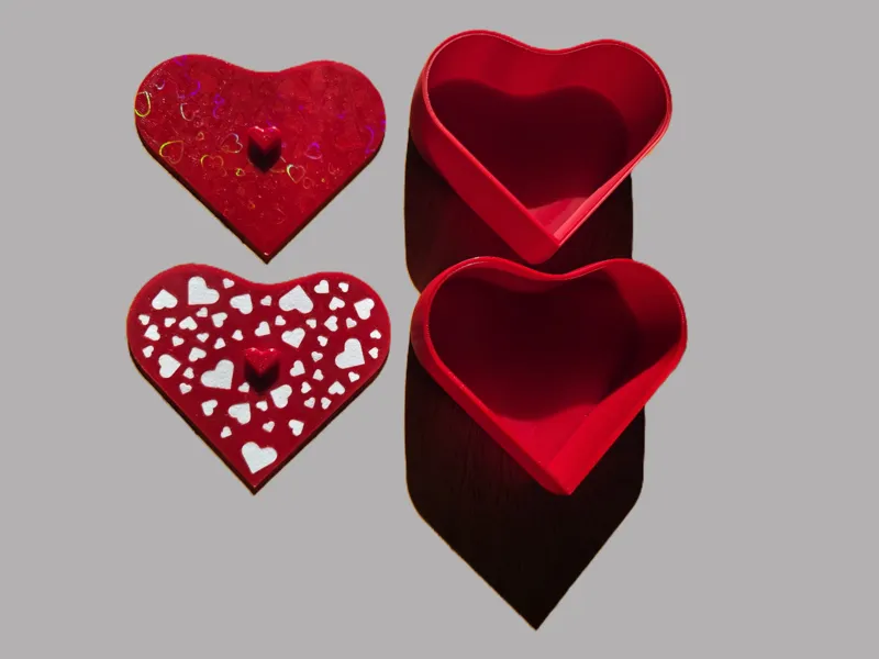 Valentine's Heart Gift Box with Lid! (no AMS)