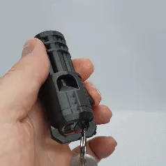 Minigun Keychain — Functional BB Blaster view 2