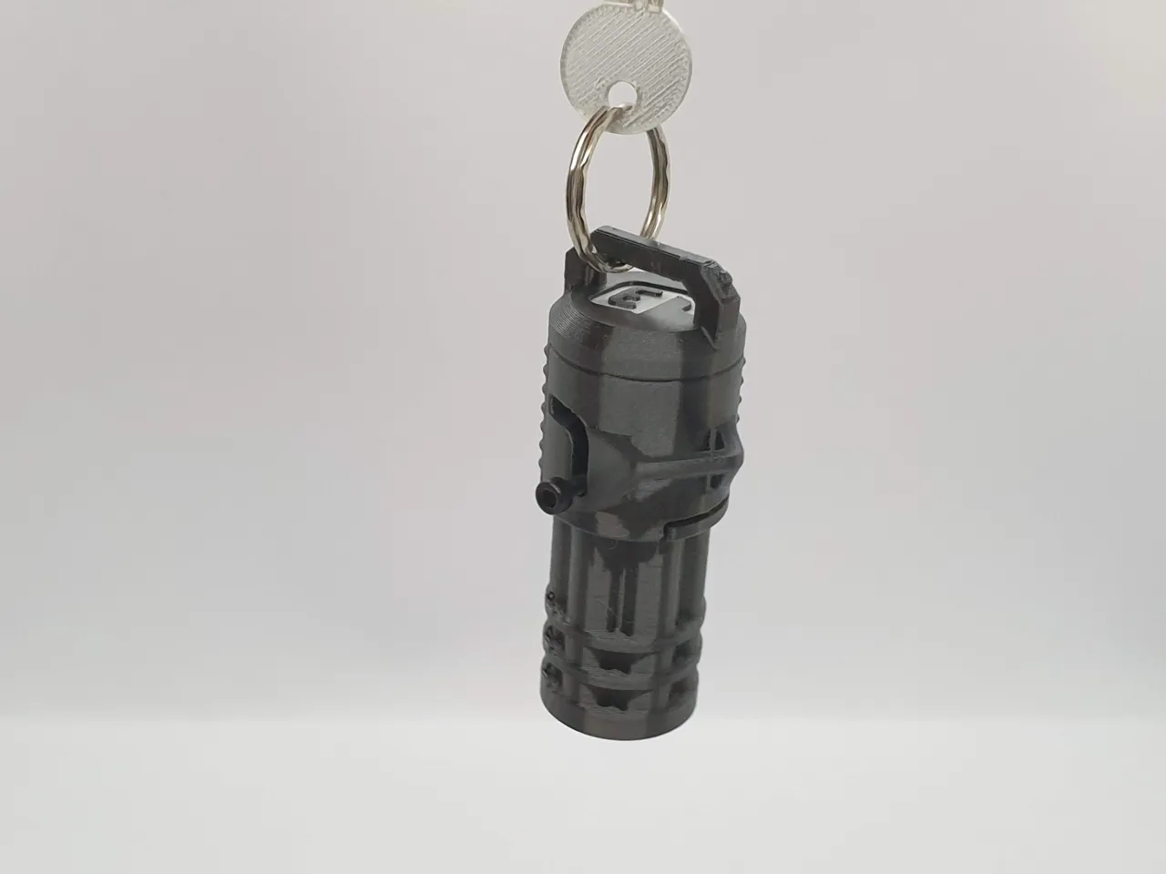 Minigun Keychain — Functional BB Blaster view 3