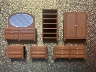 1:64 Luxury Bedroom Set (6-Piece Collection)