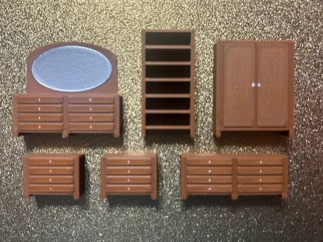 1:64 Luxury Bedroom Set (6-Piece Collection)
