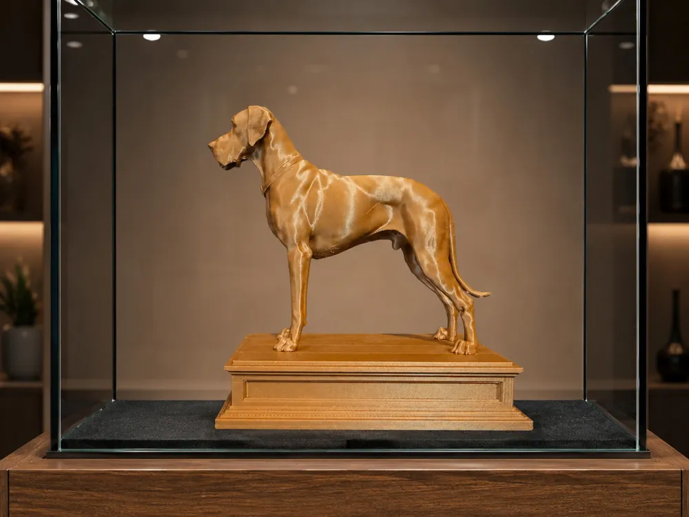 Figura decorativa: Great Dane (Deutsche Dogge) Decorative Statue. Referencia del modelo original.