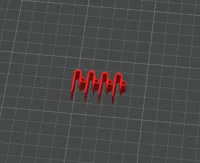 4 clips. 0.2mm layer, 2 walls, 10% infill