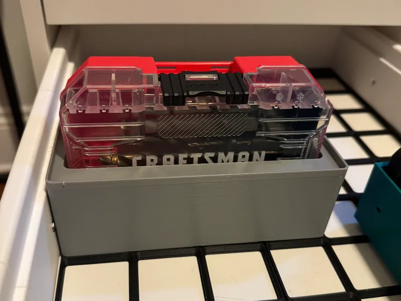 Gridfinity 2x4 Craftsman Drill Bit Holder