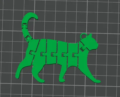Chat flexible // porte-clés