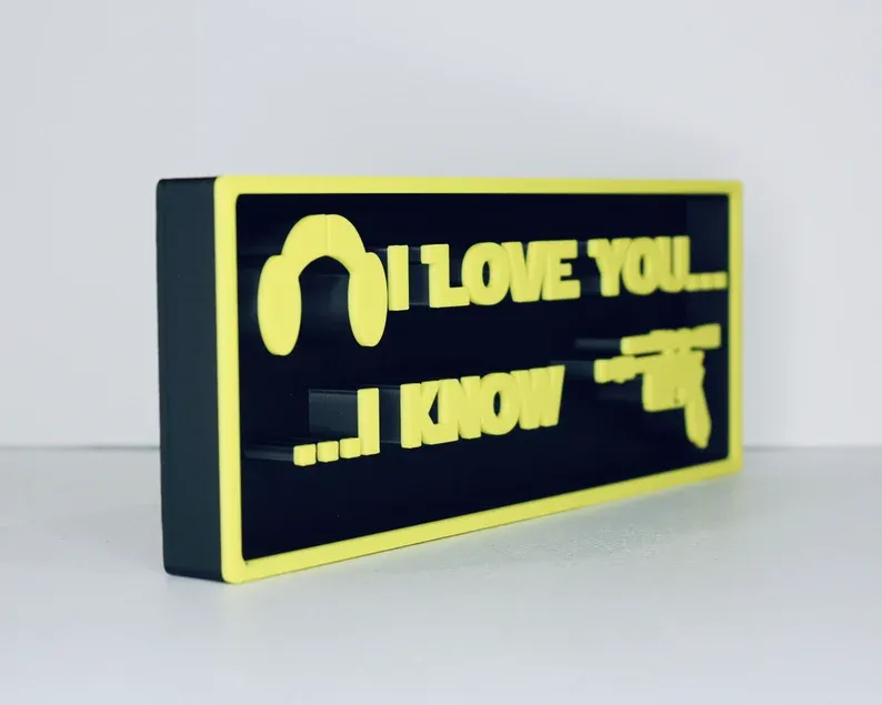 Star Wars I love You I know Shadow Box