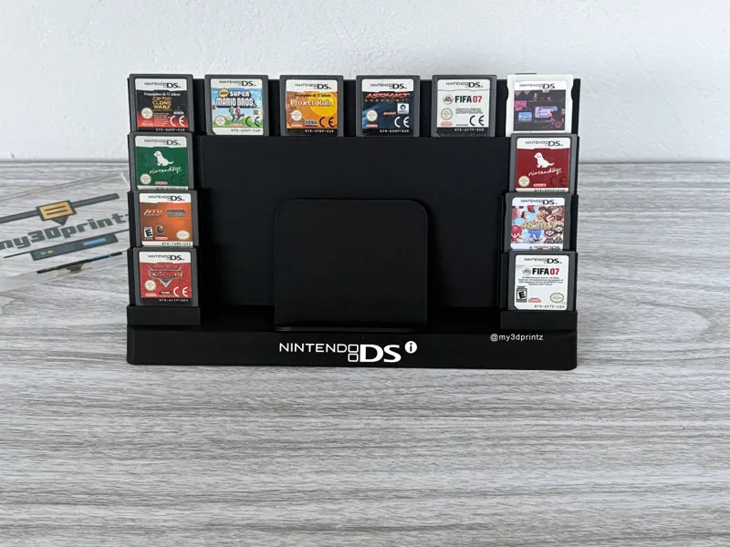 Nintendo Dsi Stand With 12x Game Cartridges Holder