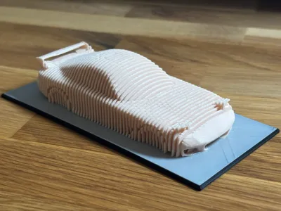 Mazda RX-7 Layered Sculpture