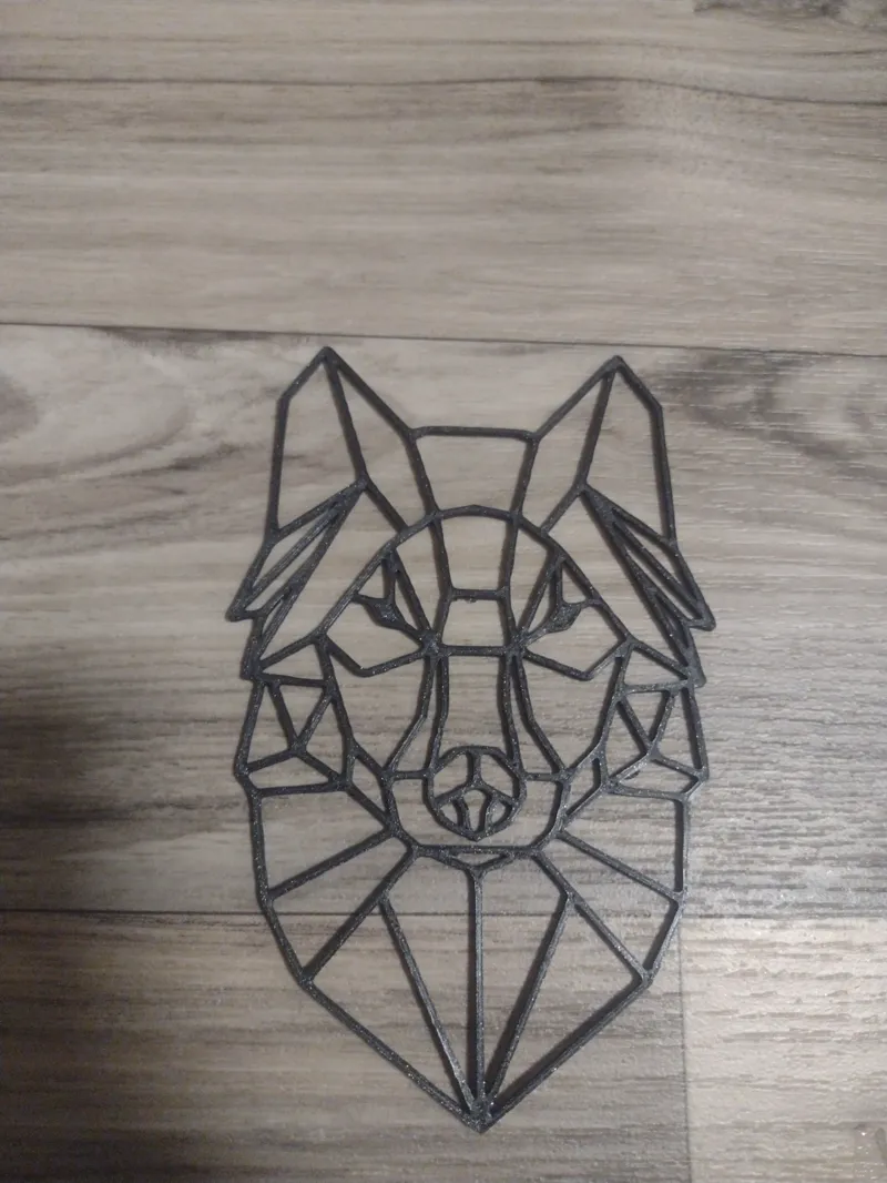 Low poly wolf