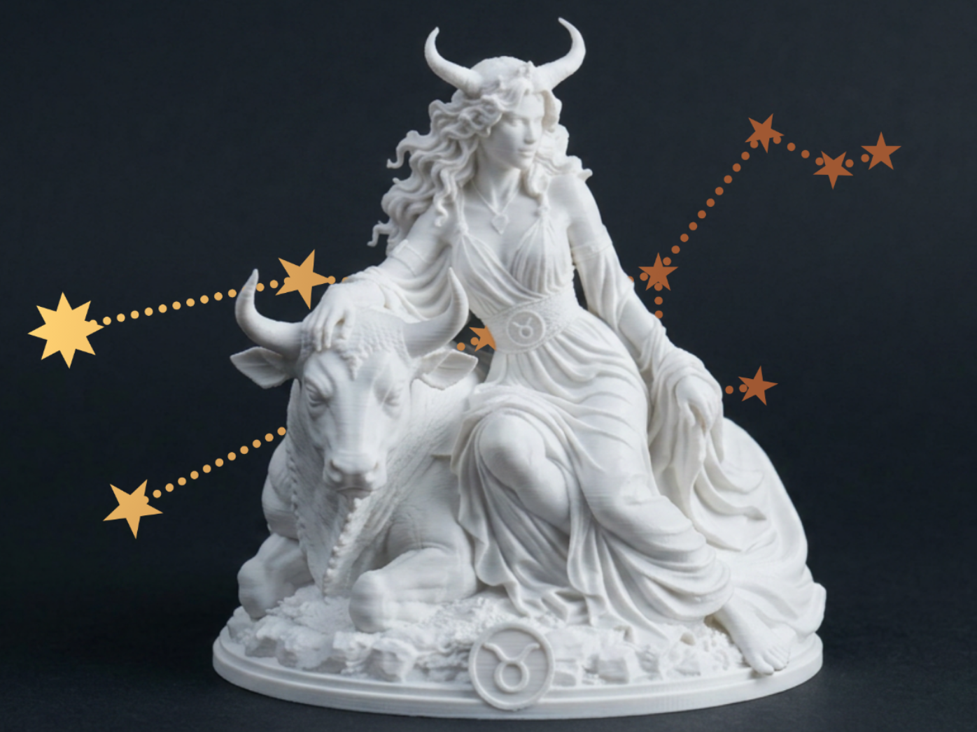 Taurus Zodiac – Bull Goddess Figurine