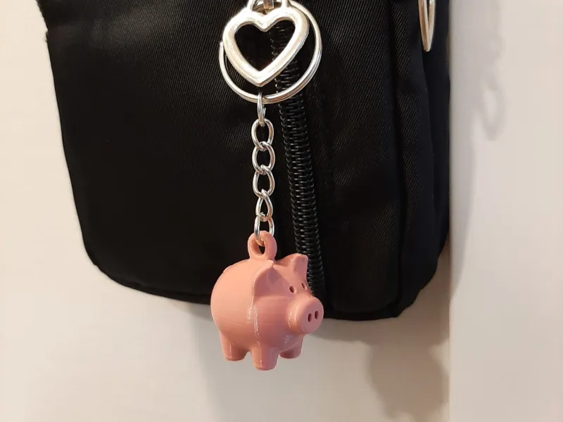 Pig Keychain