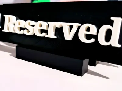 Reserved sign