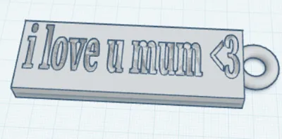birthday/mothers day mum keychain