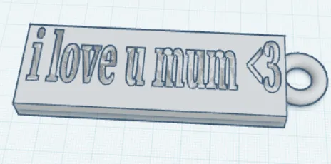 birthday/mothers day mum keychain