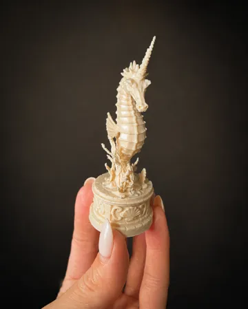 Figura decorativa: Mystic Unicorn Seahorse Statue – Ocean Figurine — vista de referencia 5
