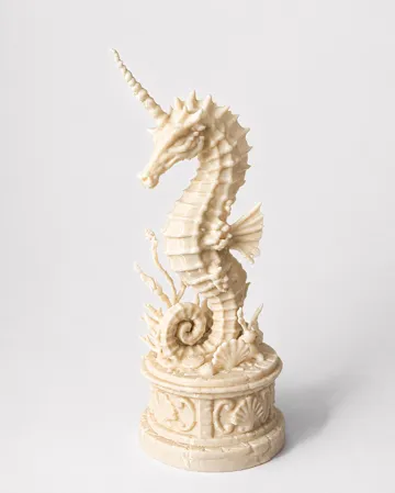 Figura decorativa: Mystic Unicorn Seahorse Statue – Ocean Figurine — vista de referencia 4