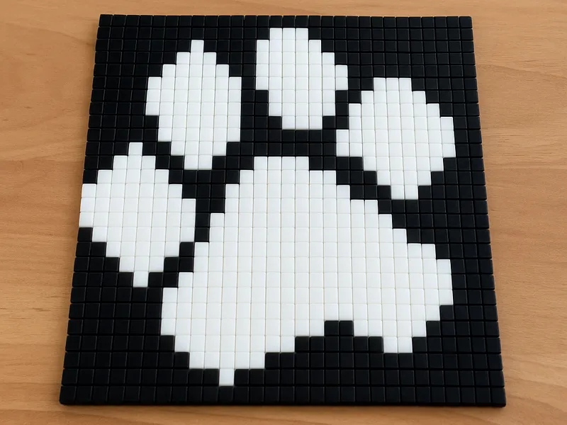 Pixel-Bild Hundepfote 