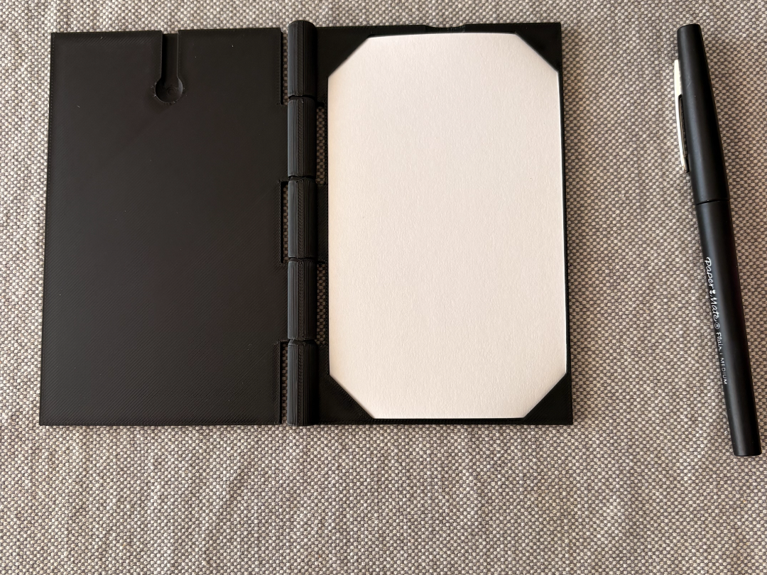 Index Card Notepad with Pen Slot