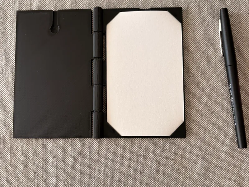 Index Card Notepad with Pen Slot