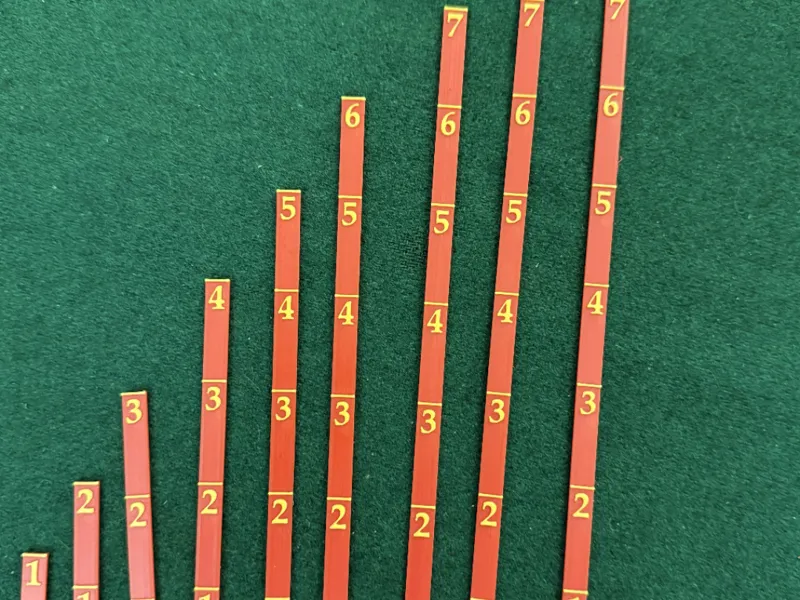 1"-9" Rulers/Measuring Sticks for Tabletop Gaming
