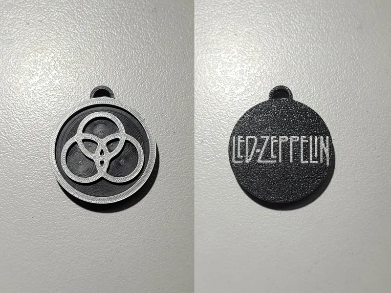 Led Zeppelin IV Symbol (03) Double Sided Keychain