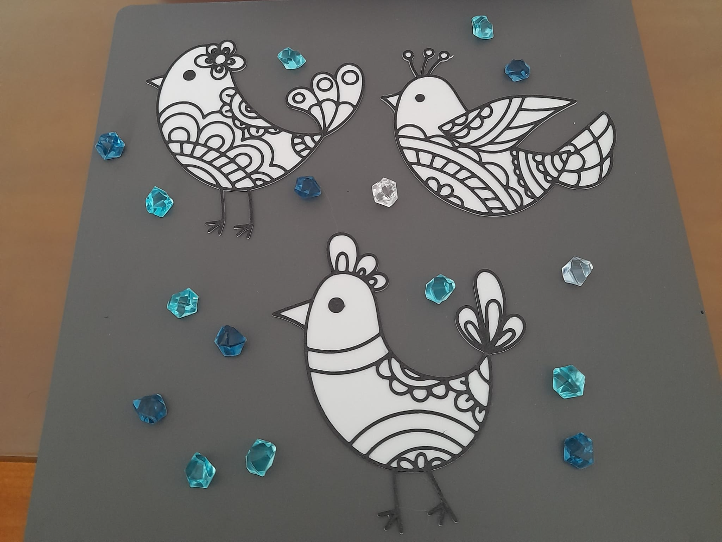 Kit de Pintura Pássaros Mandala - Fácil Impressão