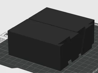 Support block behind movies printed with A1 mini