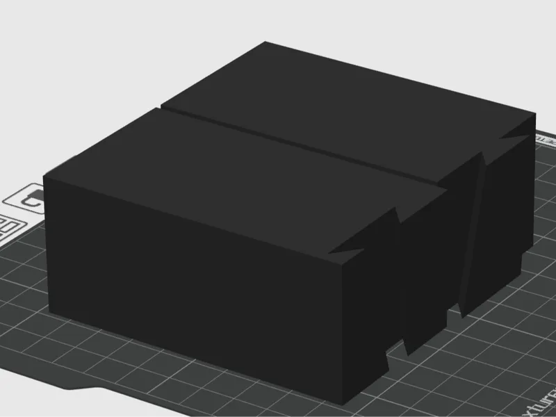 Support block behind movies printed with A1 mini