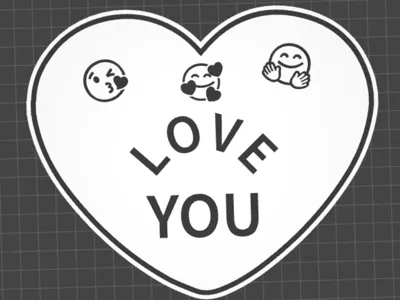 Love You Heart Sign