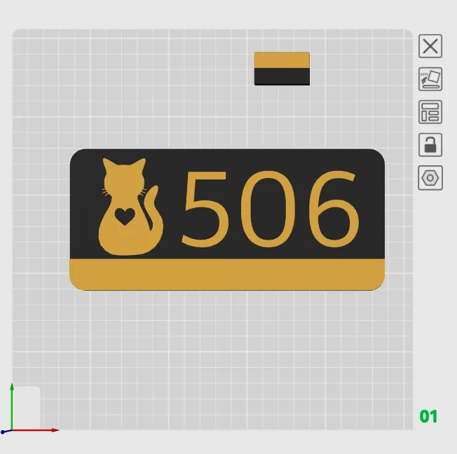 Door Plate - You can change number!