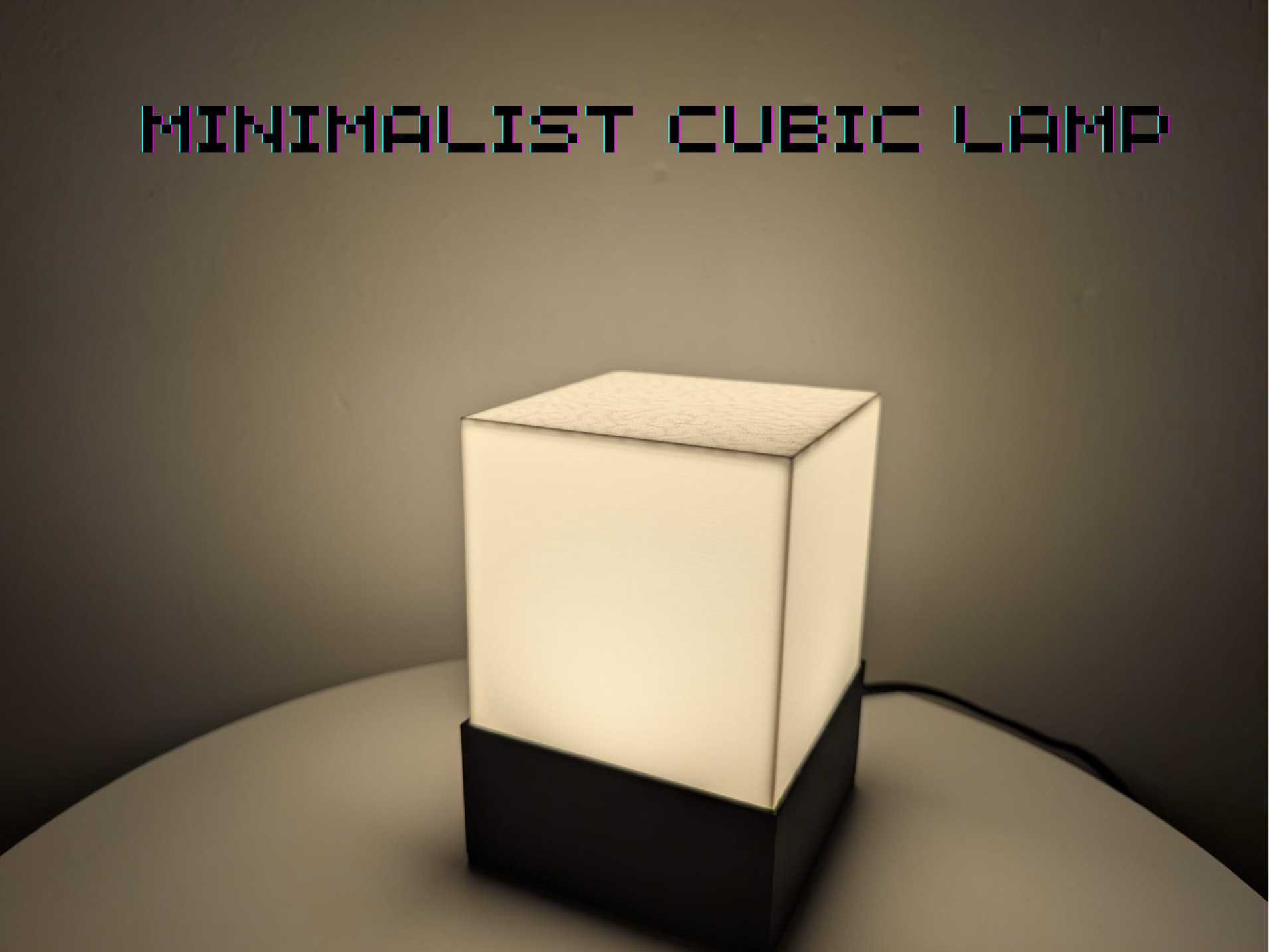 Minimalist Cubic Ceiling-LED Desk Lamp