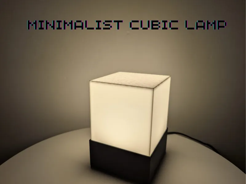 Minimalist Cubic Ceiling-LED Desk Lamp