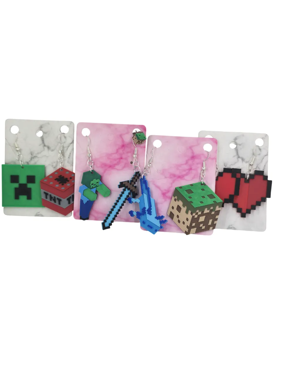 Minecraft Earrings view 3