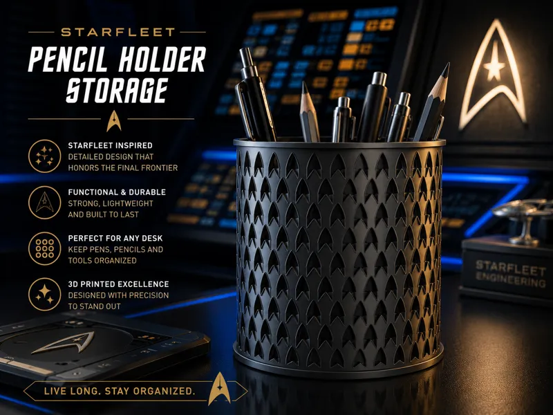 Starfleet Delta Pencil Holder - Star Trek
