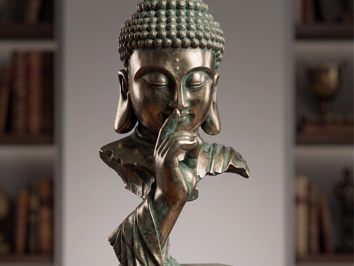 SILENT BUDDHA BUST
