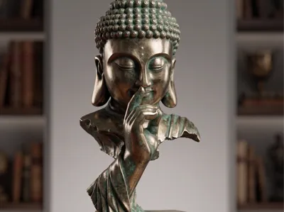 SILENT BUDDHA BUST