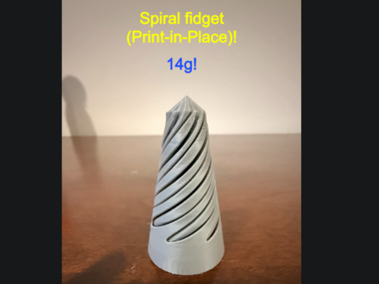 Spiral fidget (Print-in-place)