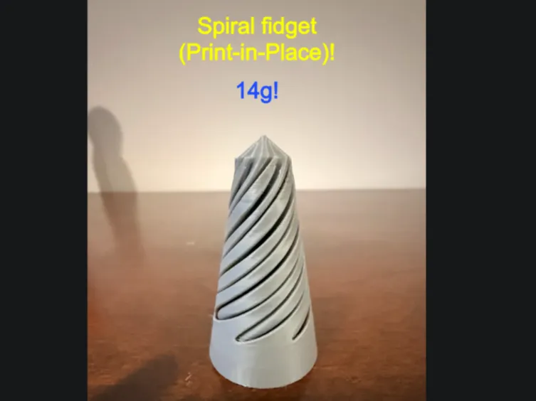 Spiral fidget (Print-in-place)
